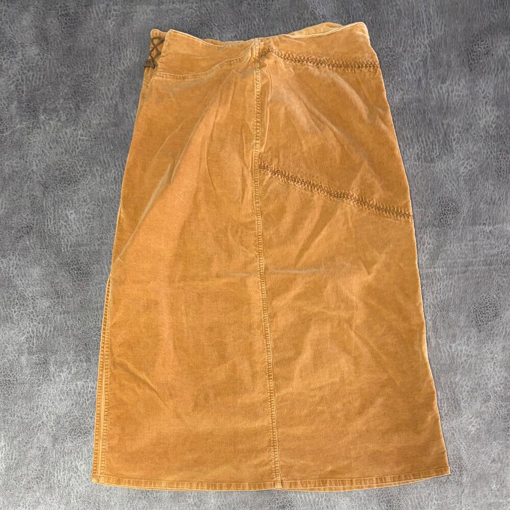 Vintage Corduroy Maxi Tie St Johns Bay Skirt